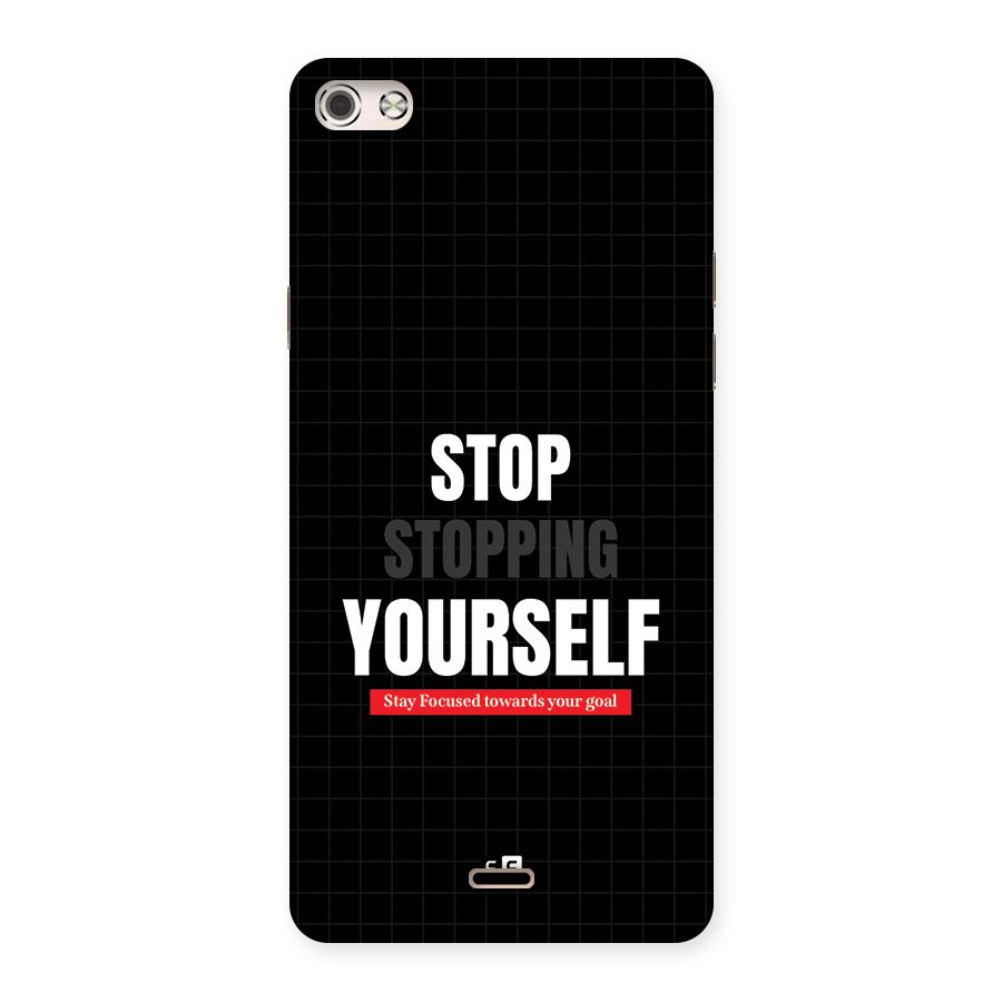 Stop Stopping Yourself Back Case for Canvas Silver 5