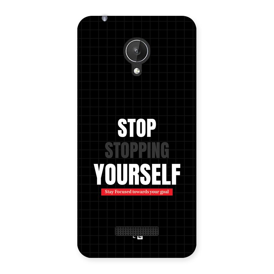 Stop Stopping Yourself Back Case for Canvas Spark Q380