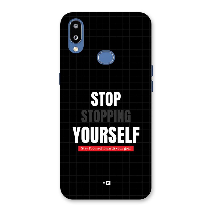 Stop Stopping Yourself Back Case for Galaxy M01s