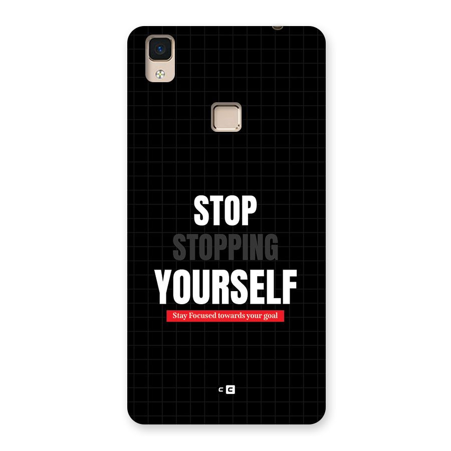 Stop Stopping Yourself Back Case for V3 Max