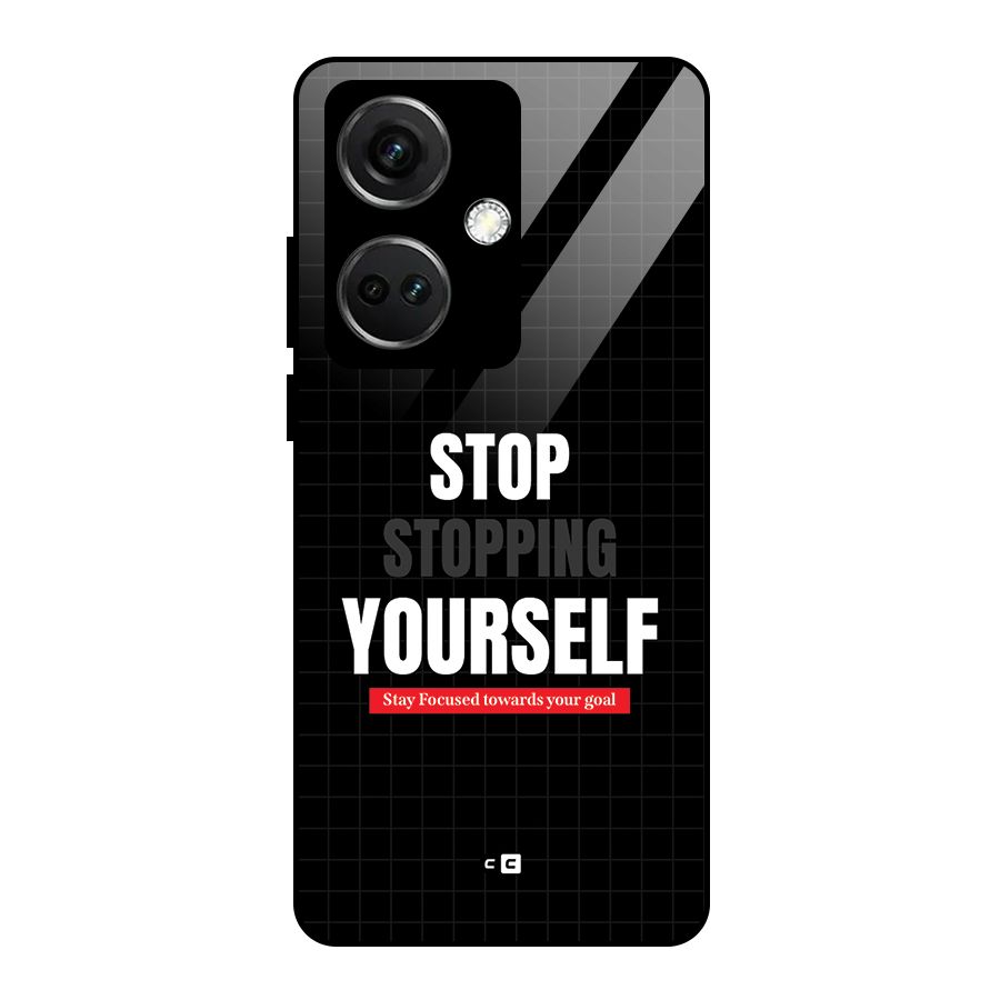 Stop Stopping Yourself Glass Back Case for OnePlus Nord CE 3 5G