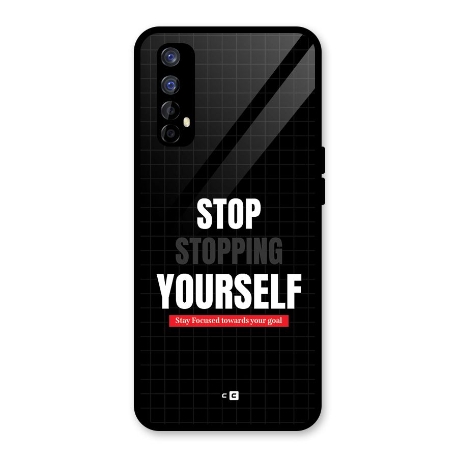 Stop Stopping Yourself Glass Back Case for Realme Narzo 20 Pro