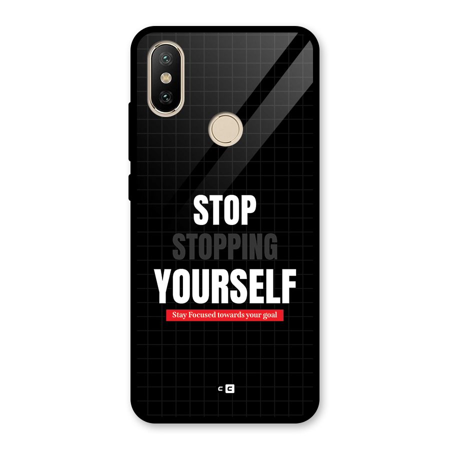 Stop Stopping Yourself Glass Back Case for Redmi A2