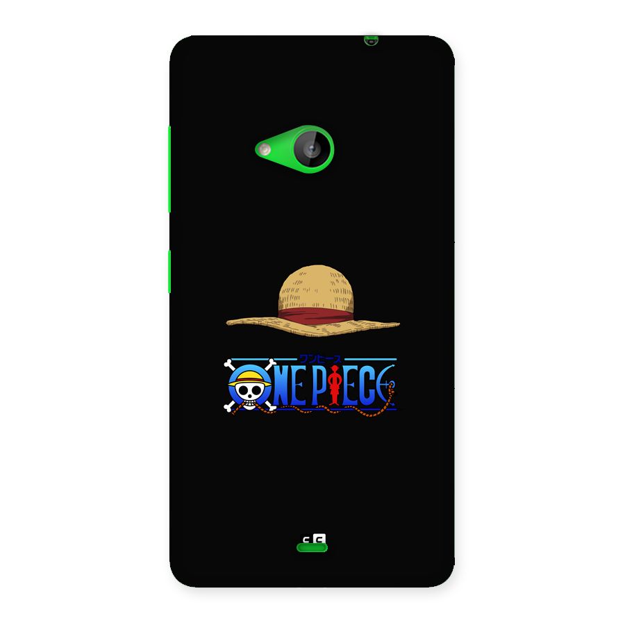 Straw Hat Back Case for Lumia 535