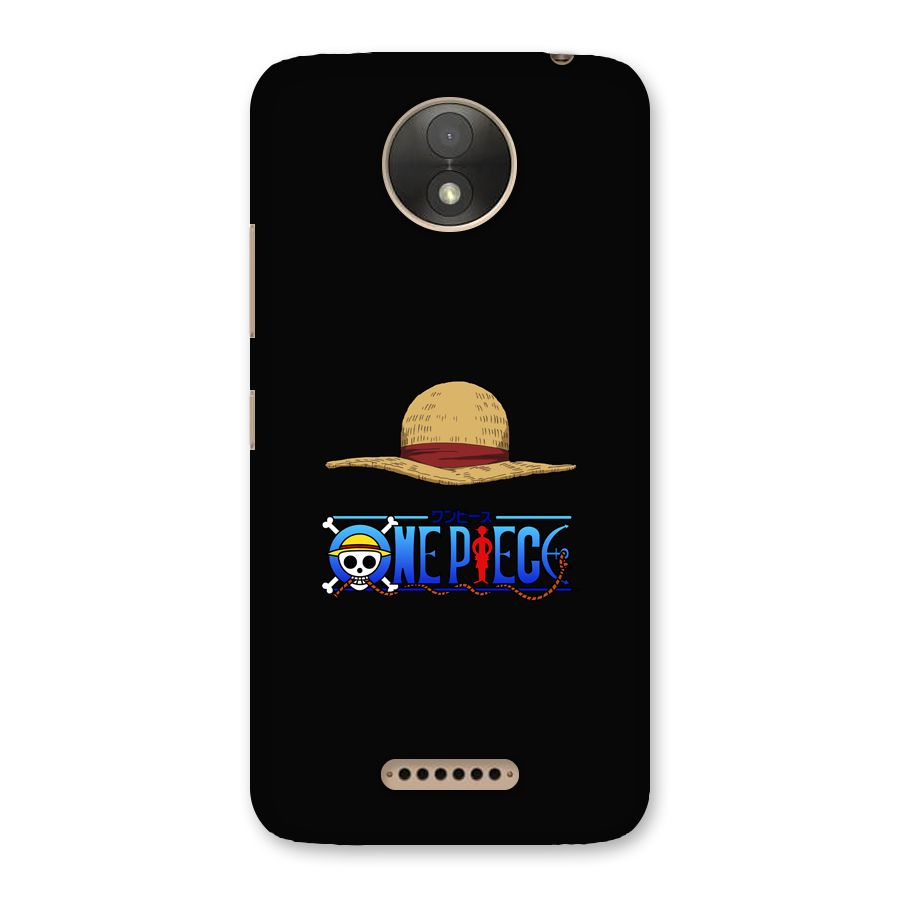Straw Hat Back Case for Moto C Plus