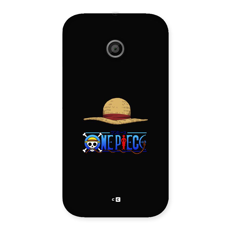 Straw Hat Back Case for Moto E