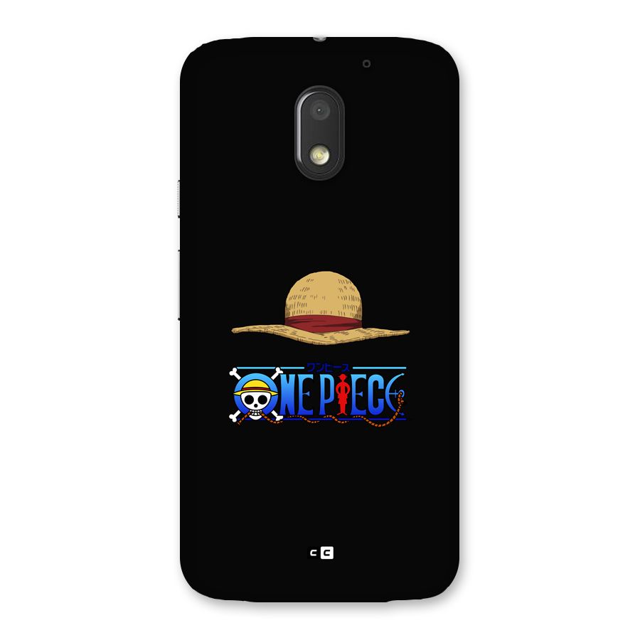 Straw Hat Back Case for Moto E3 Power