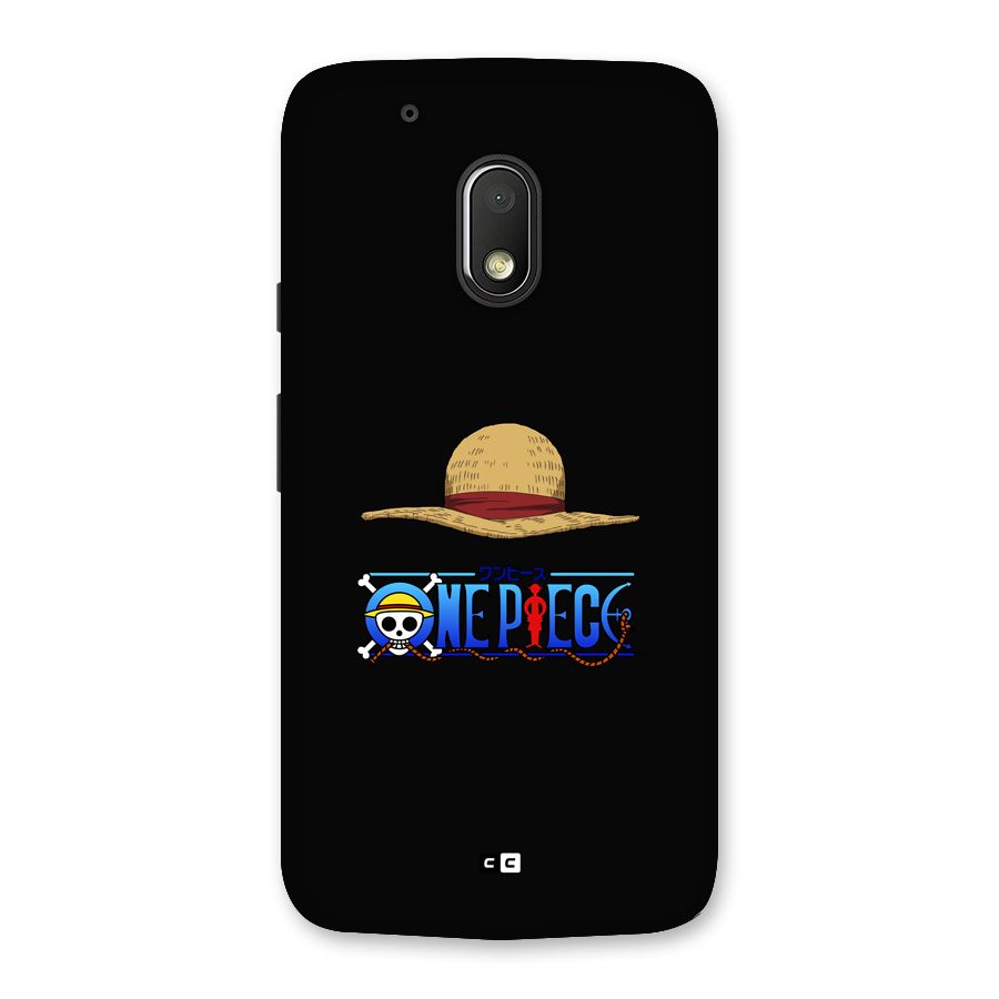 Straw Hat Back Case for Moto G4 Play