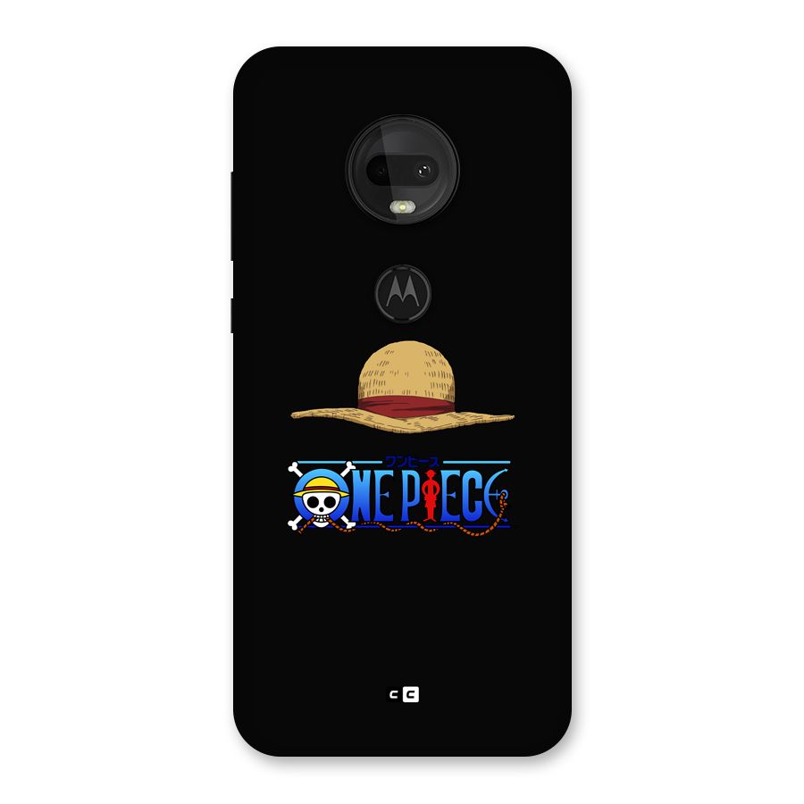 Straw Hat Back Case for Moto G7