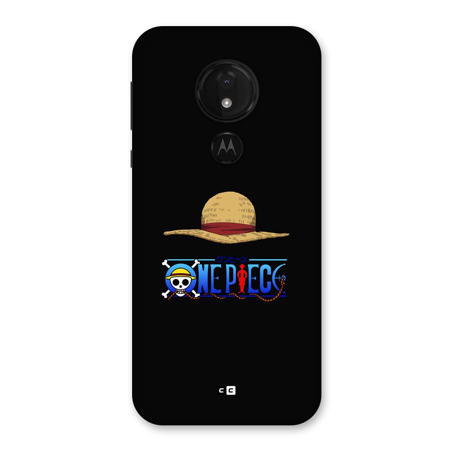 Straw Hat Back Case for Moto G7 Power