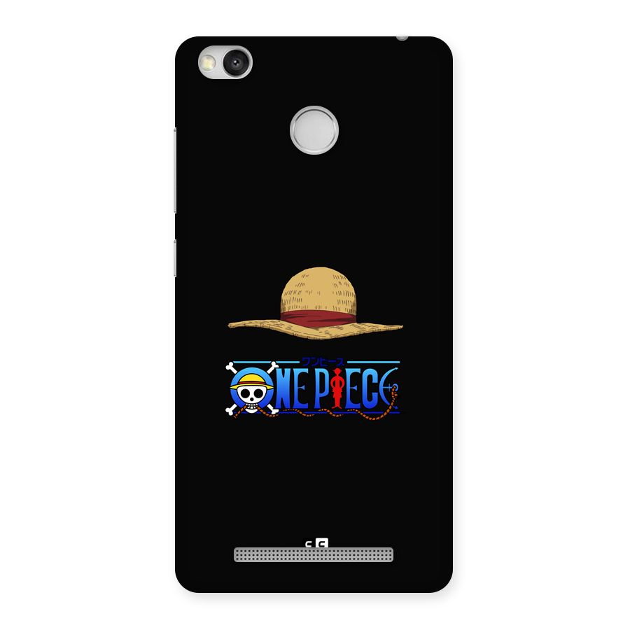 Straw Hat Back Case for Redmi 3S Prime