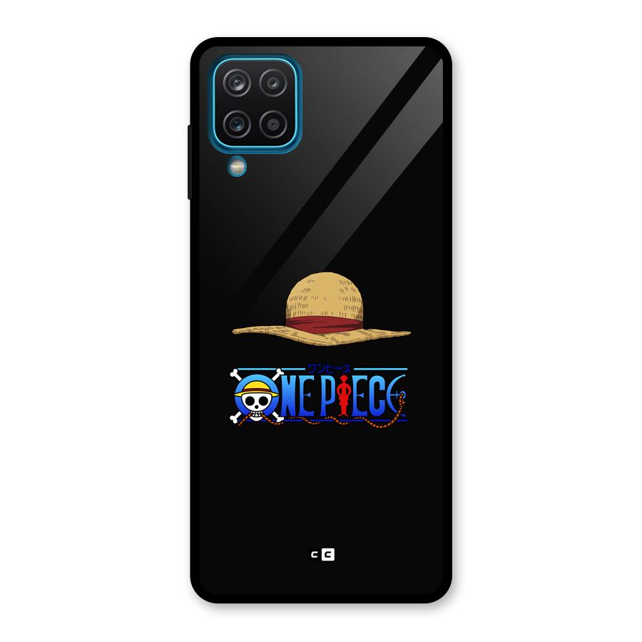 Straw Hat Glass Back Case for Galaxy A12