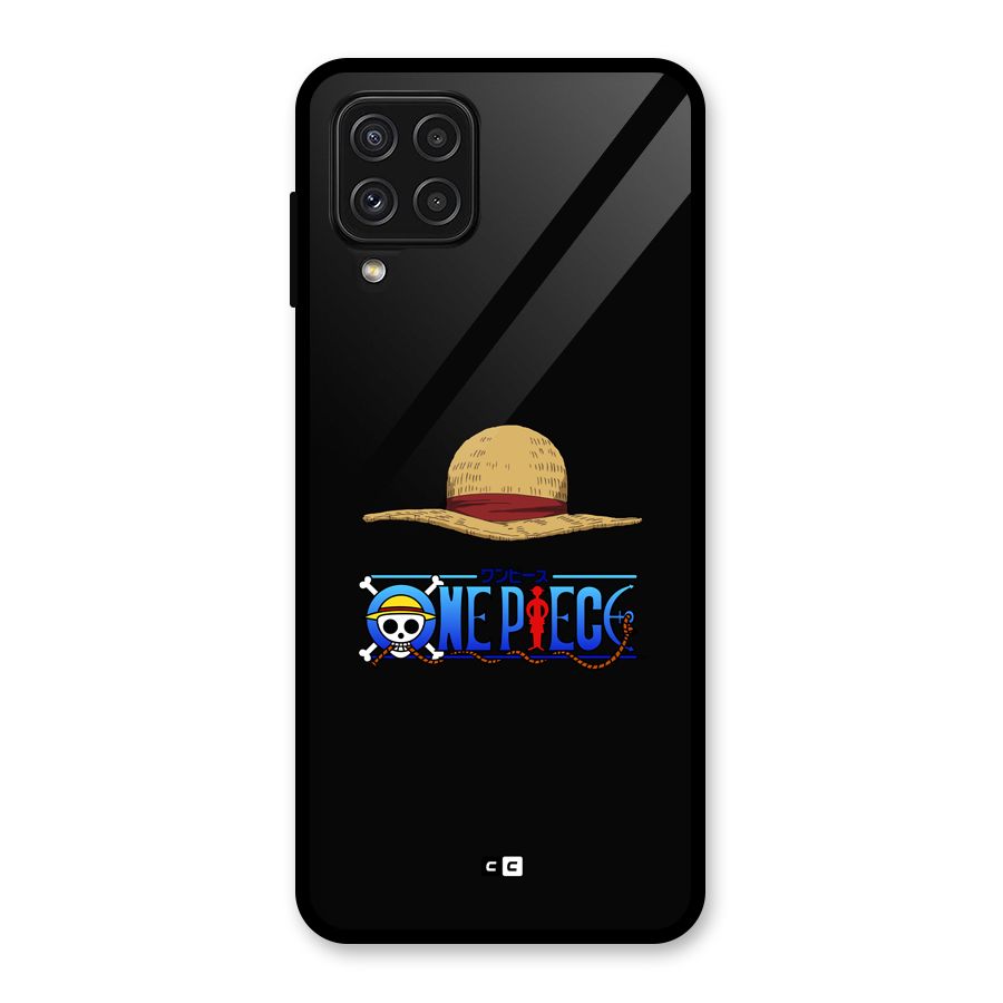 Straw Hat Glass Back Case for Galaxy A22 4G