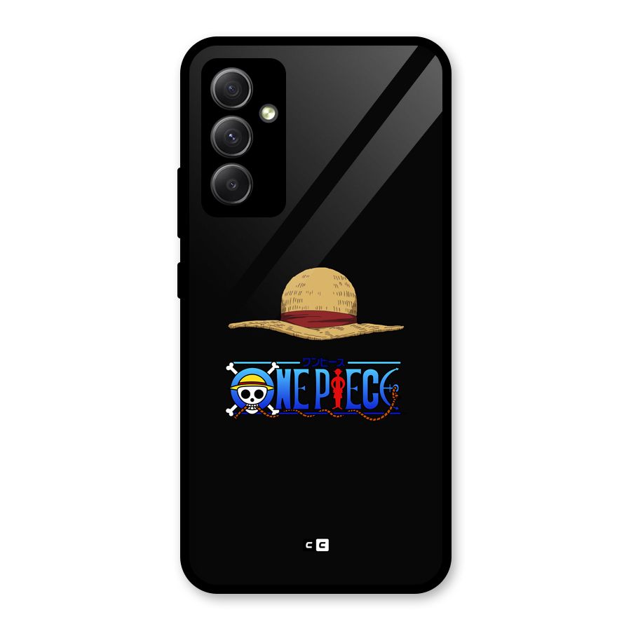 Straw Hat Glass Back Case for Galaxy A34