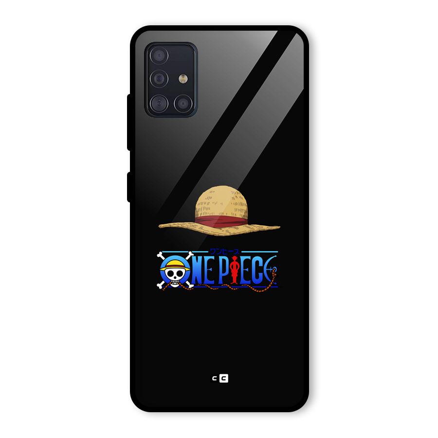 Straw Hat Glass Back Case for Galaxy A51