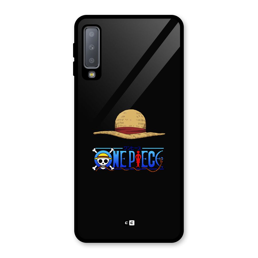 Straw Hat Glass Back Case for Galaxy A7 (2018)