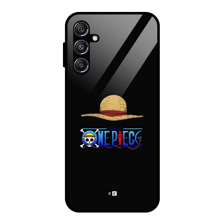Straw Hat Glass Back Case for Galaxy M34 5G