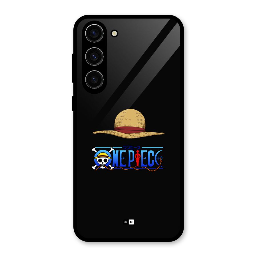 Straw Hat Glass Back Case for Galaxy S23 Plus