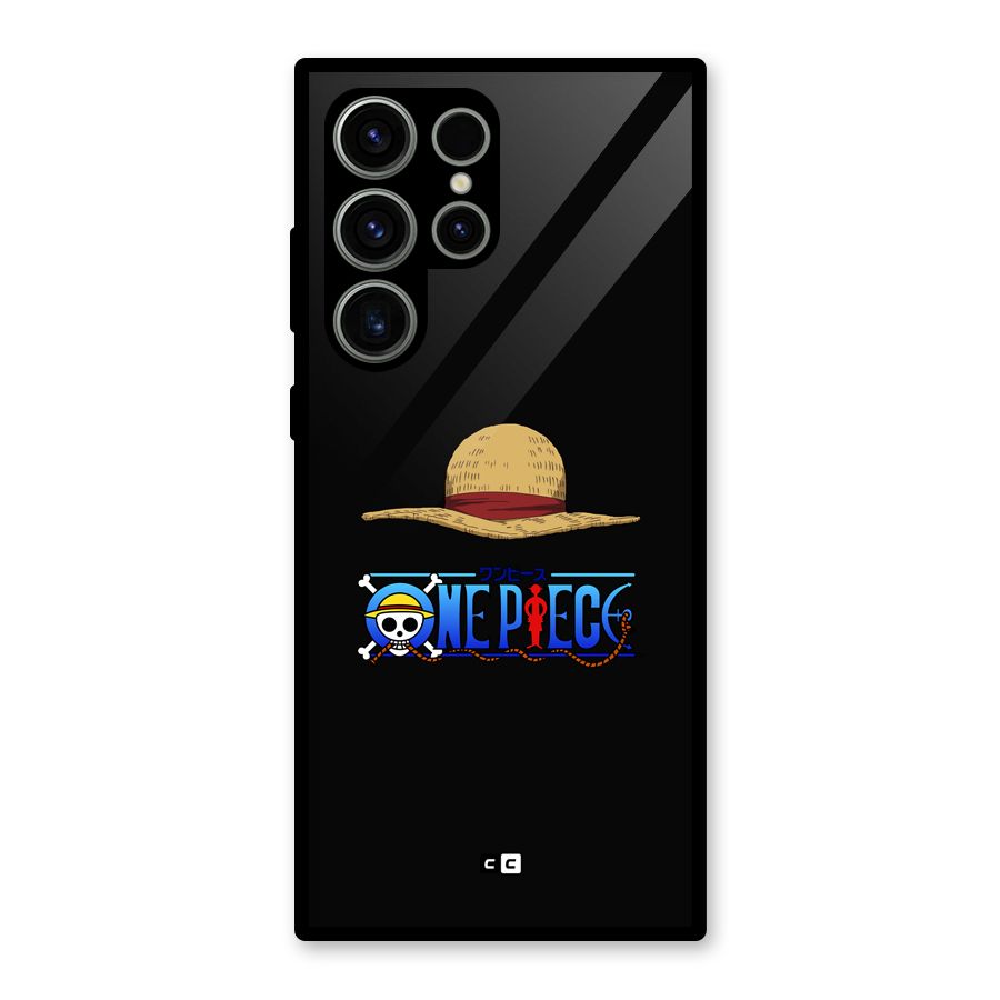 Straw Hat Glass Back Case for Galaxy S23 Ultra