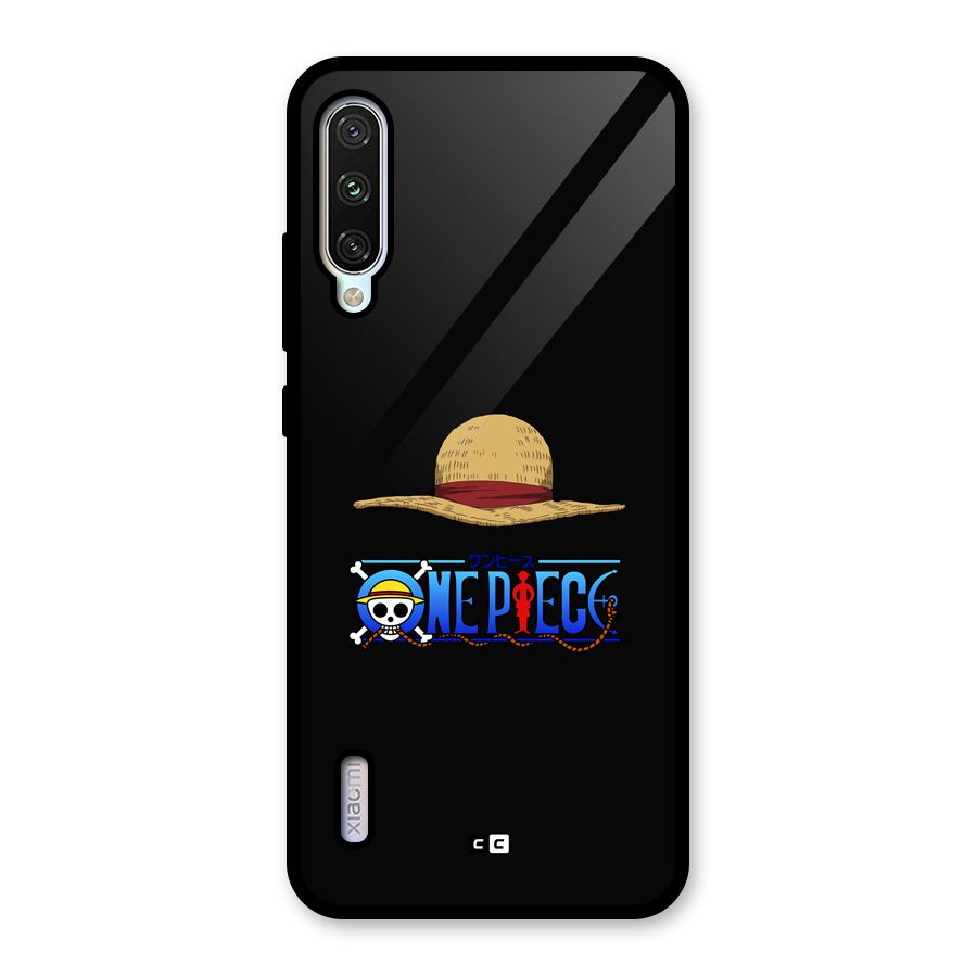 Straw Hat Glass Back Case for Mi A3