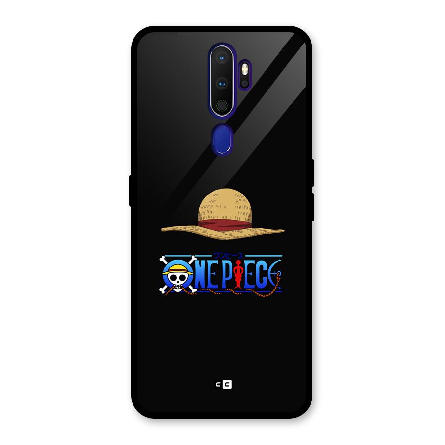 Straw Hat Glass Back Case for Oppo A9 (2020)