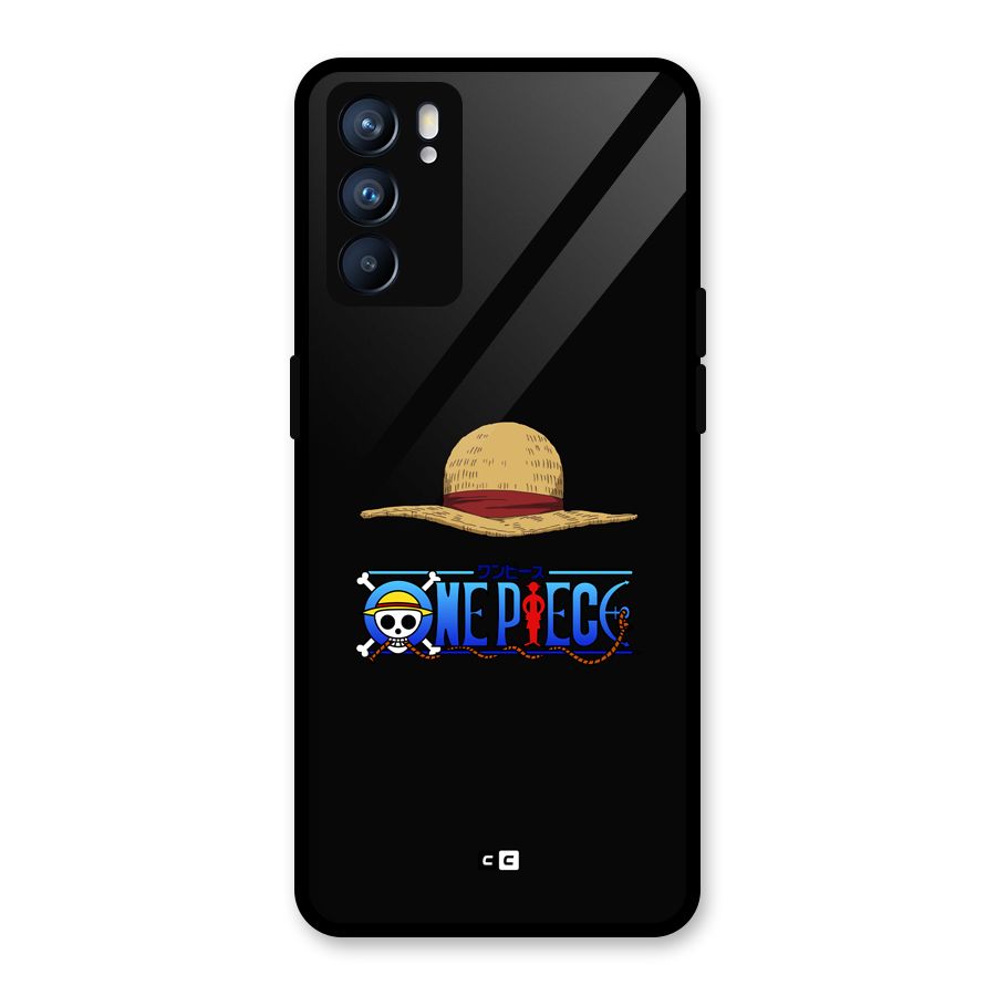 Straw Hat Glass Back Case for Oppo Reno6 5G