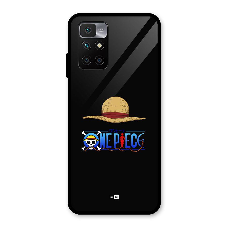 Straw Hat Glass Back Case for Redmi 10 Prime