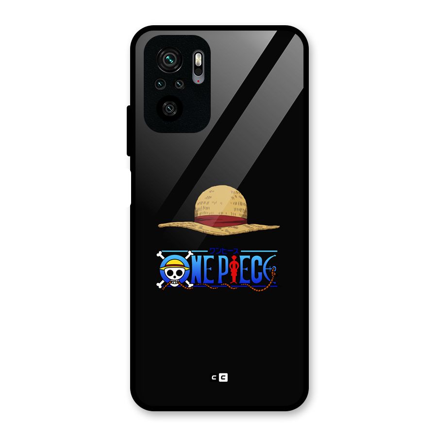 Straw Hat Glass Back Case for Redmi Note 10S