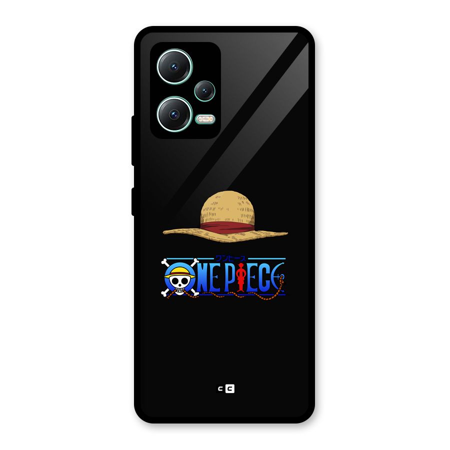 Straw Hat Glass Back Case for Redmi Note 12 5G