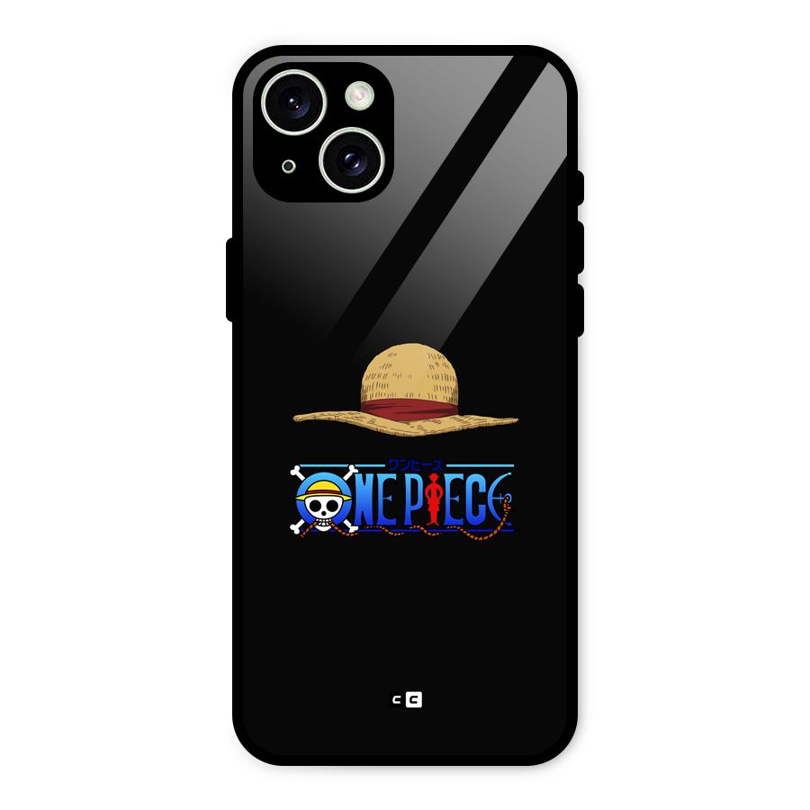 Straw Hat Glass Back Case for iPhone 15 Plus