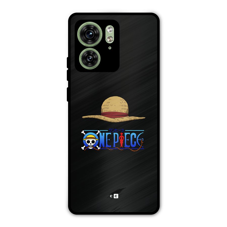 Straw Hat Metal Back Case for Motorola Edge 40 5G