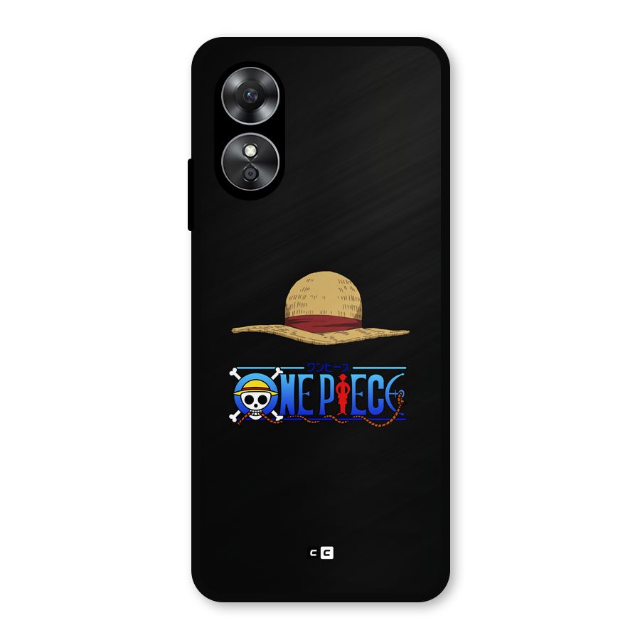 Straw Hat Metal Back Case for Oppo A17