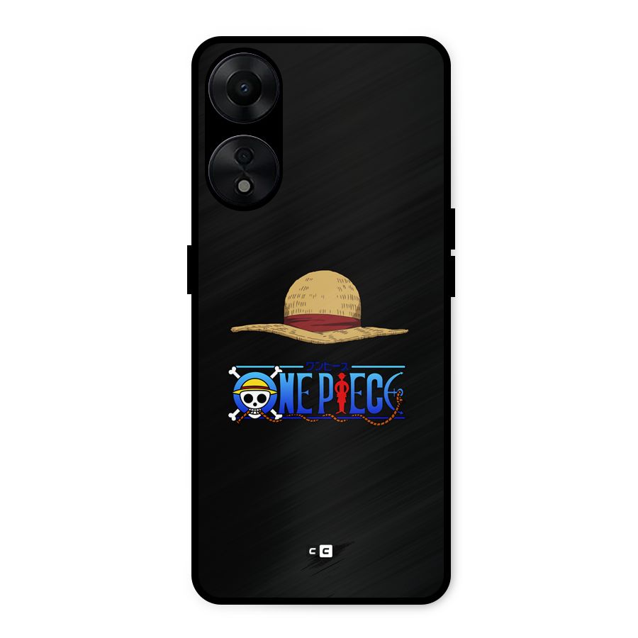 Straw Hat Metal Back Case for Oppo A78 5G