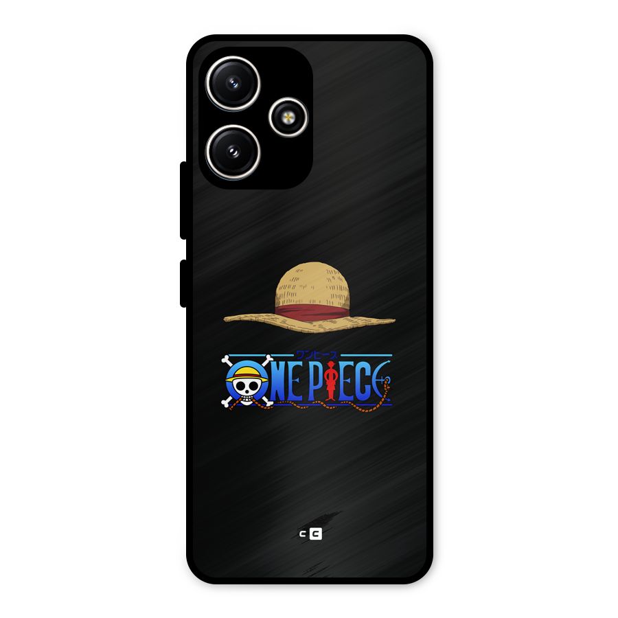 Straw Hat Metal Back Case for Poco M6 Pro
