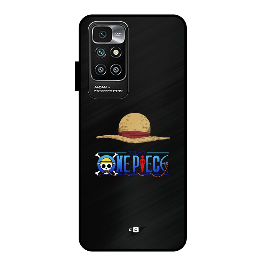 Straw Hat Metal Back Case for Redmi 10 Prime
