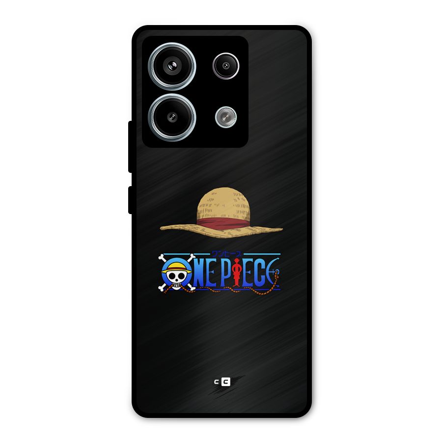 Straw Hat Metal Back Case for Redmi Note 13 Pro 5G