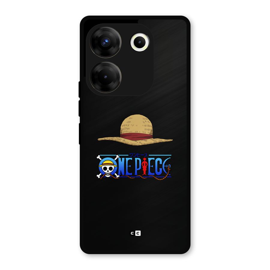 Straw Hat Metal Back Case for Tecno Camon 20 Pro
