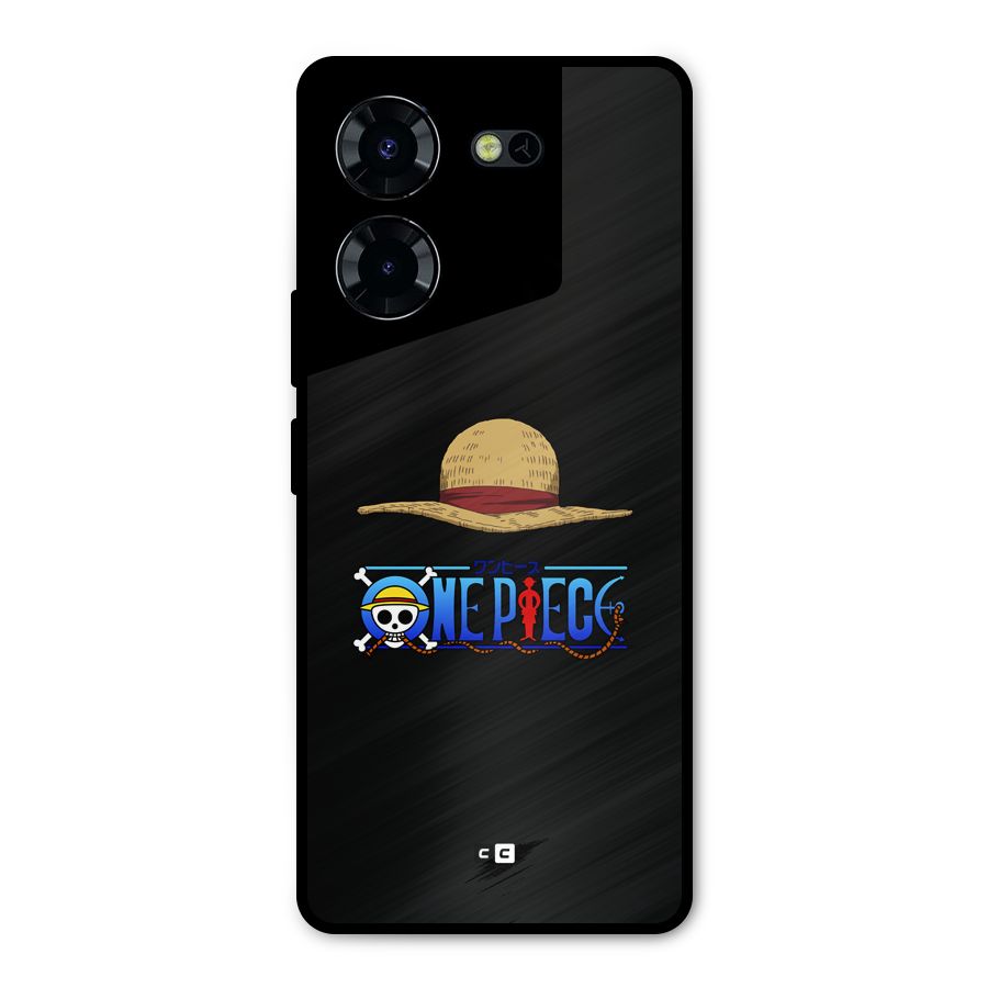 Straw Hat Metal Back Case for Tecno Pova 5 Pro 5G
