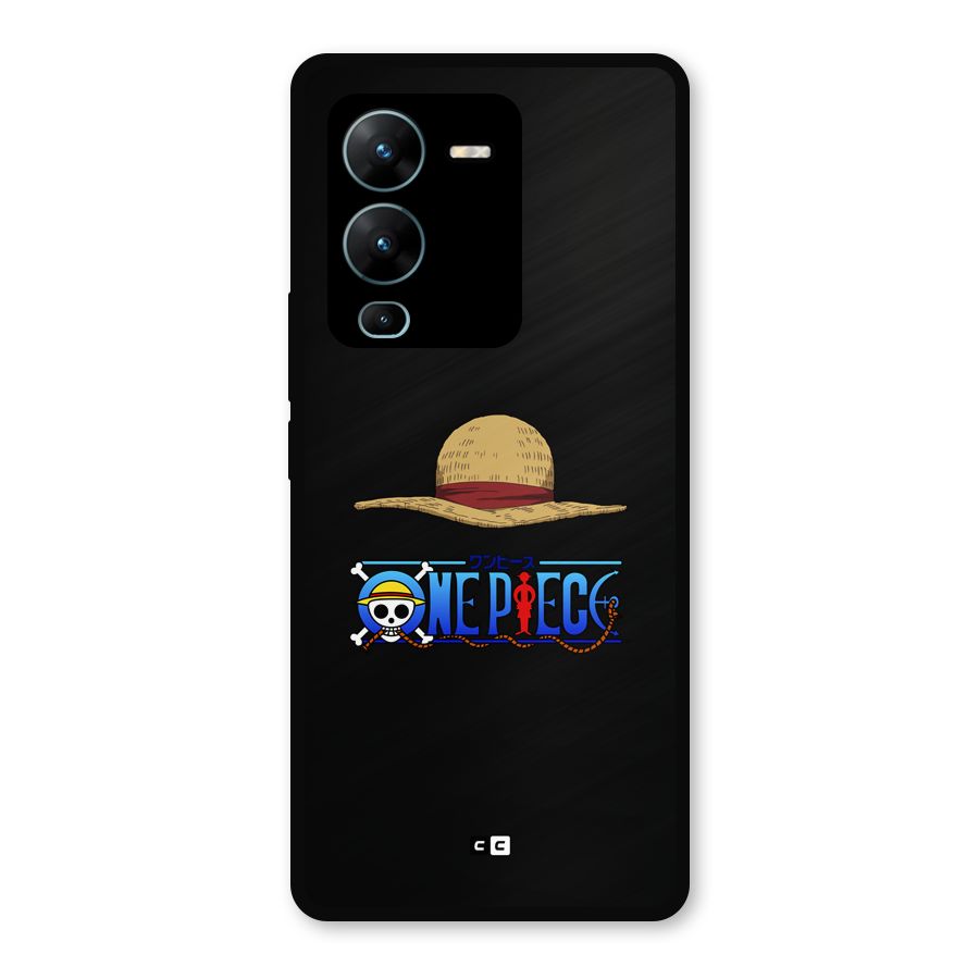 Straw Hat Metal Back Case for Vivo V25 Pro