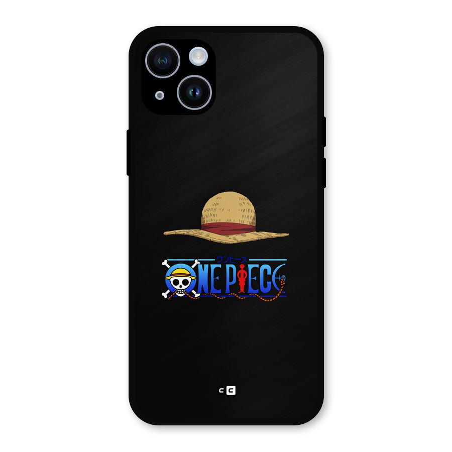Straw Hat Metal Back Case for iPhone 14