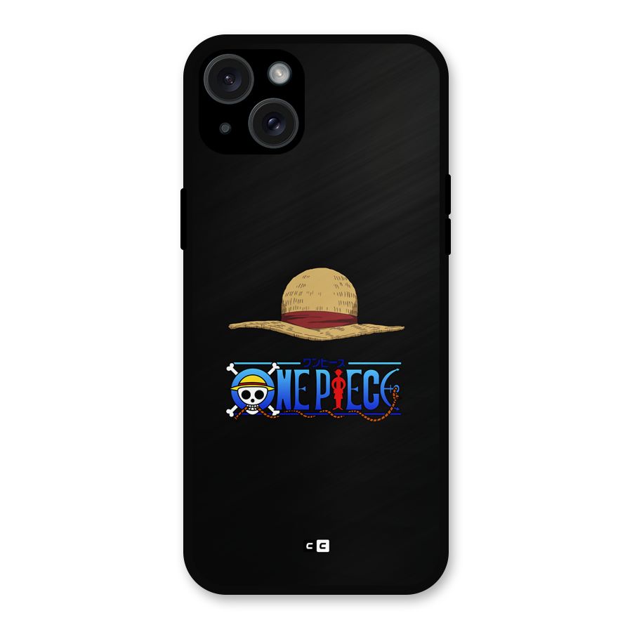 Straw Hat Metal Back Case for iPhone 15 Plus