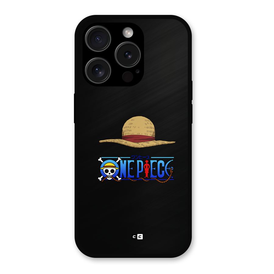 Straw Hat Metal Back Case for iPhone 15 Pro