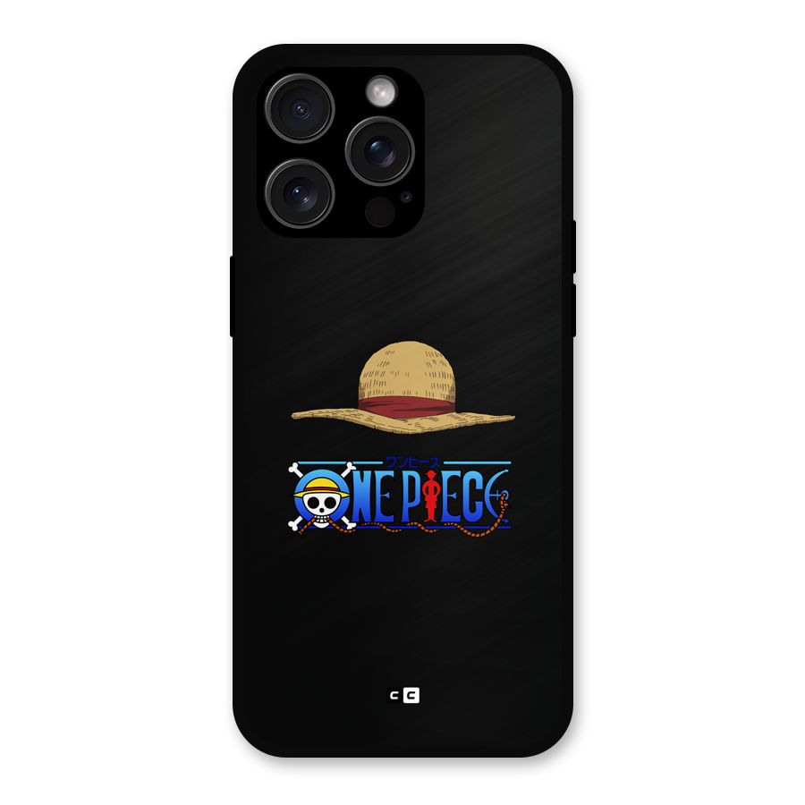 Straw Hat Metal Back Case for iPhone 15 Pro Max