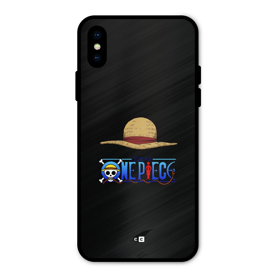 Straw Hat Metal Back Case for iPhone X