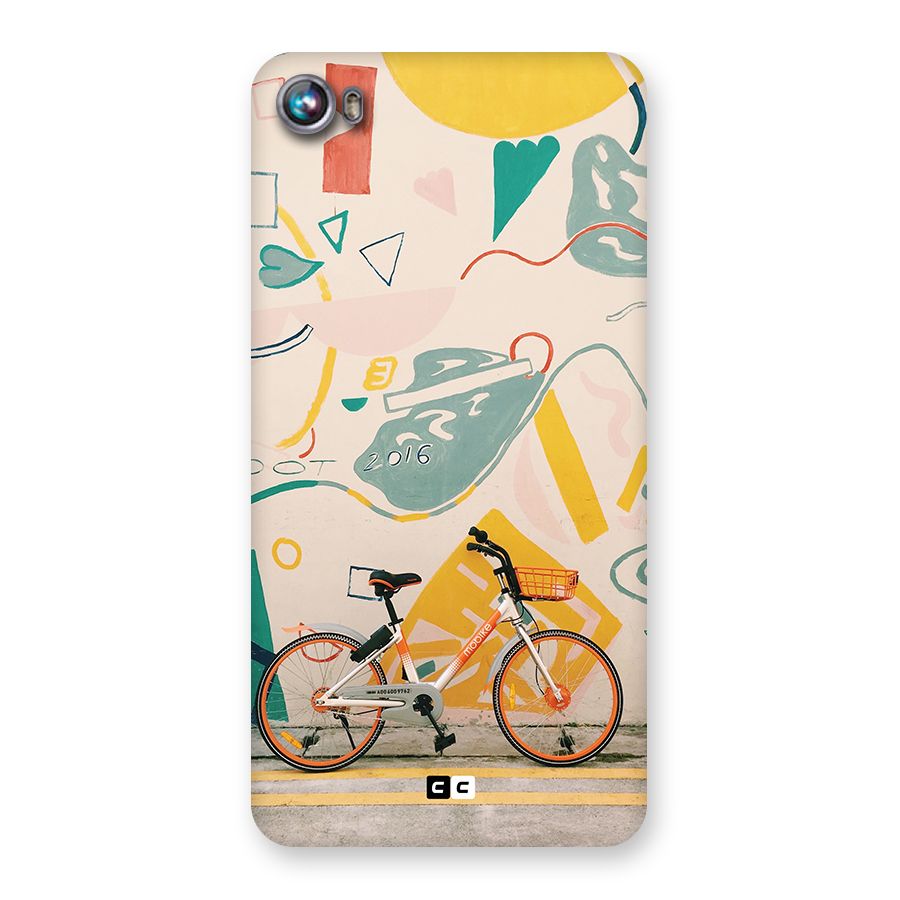 Street Art Bicycle Back Case for Canvas Fire 4 (A107)