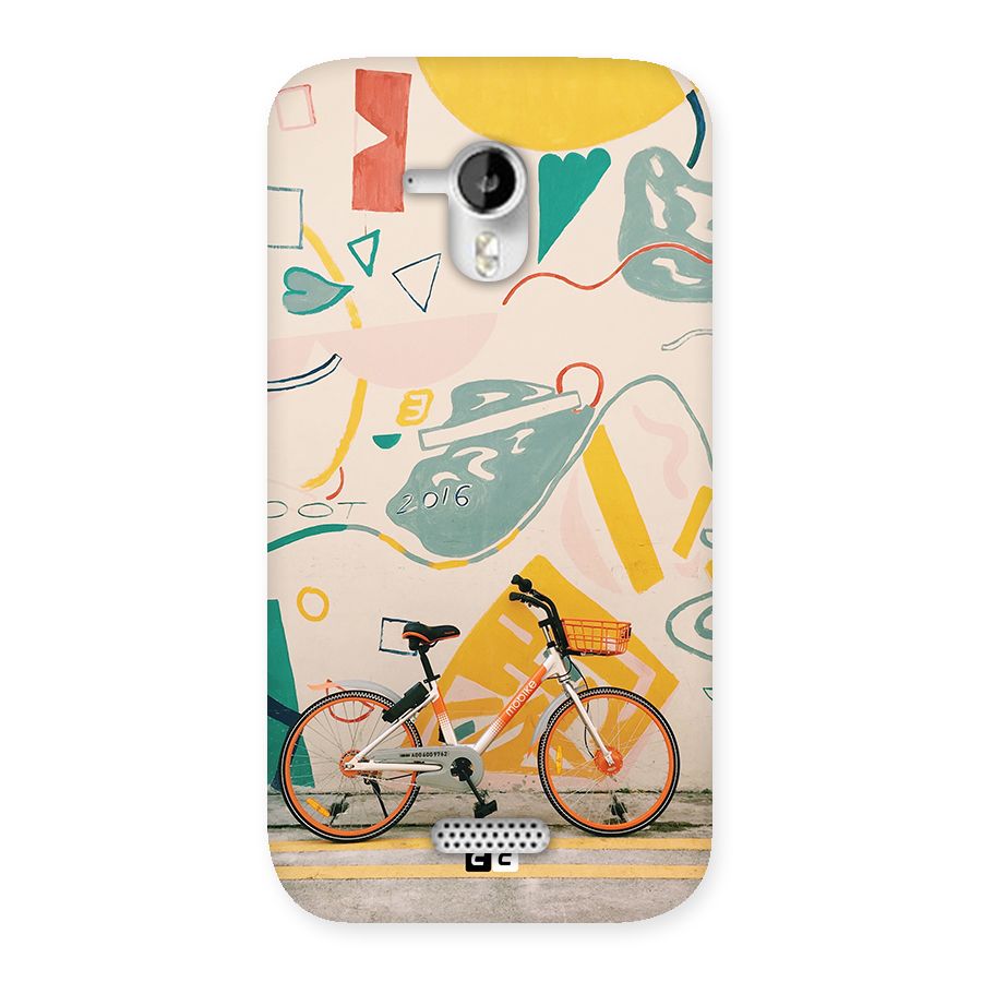 Street Art Bicycle Back Case for Canvas HD A116