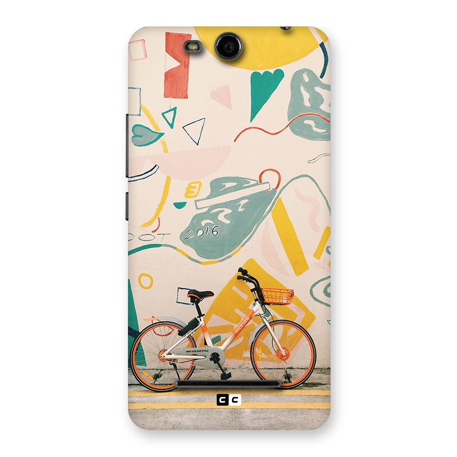 Street Art Bicycle Back Case for Canvas Juice 3 Q392