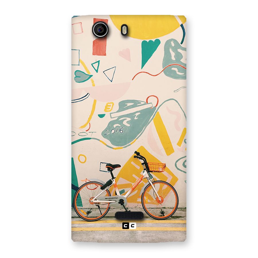 Street Art Bicycle Back Case for Canvas Nitro 2 E311