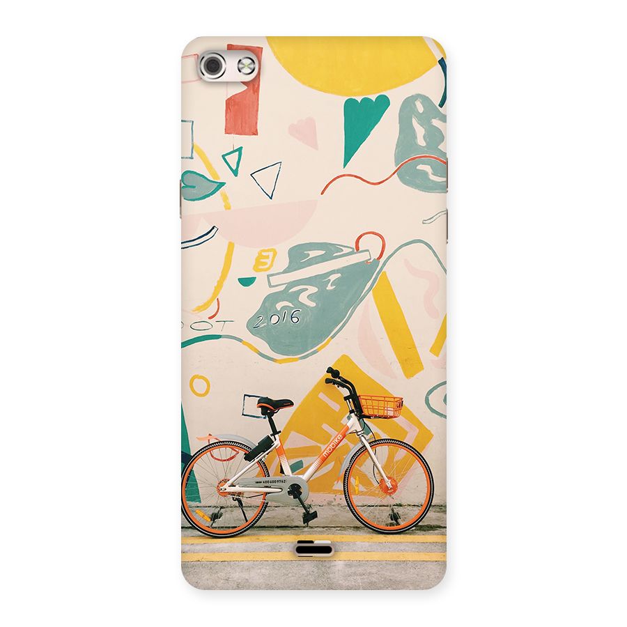 Street Art Bicycle Back Case for Canvas Silver 5