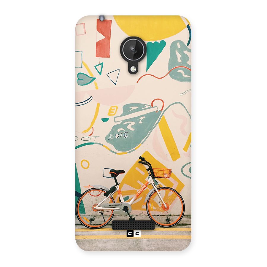 Street Art Bicycle Back Case for Canvas Spark Q380